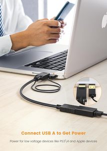 4K HDMI-DPアダプター4K-60HZ男性から女性へナイロンTPE PVCジャケットソースデバイスからDPディスプレイへ - Product Image 6