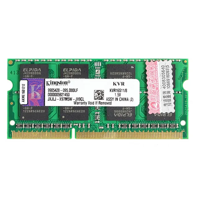 Kingston-memoria RAM para ordenador portátil, 4GB, 8GB, DDR3 1600