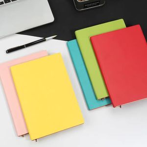 LOGO Planner College A5 Bloc de notas personalizado cubierta suave Pu cuero Business A6 Binder Notebook Bullet Agenda diario calendario cuaderno para estudiantes - Product Image 5