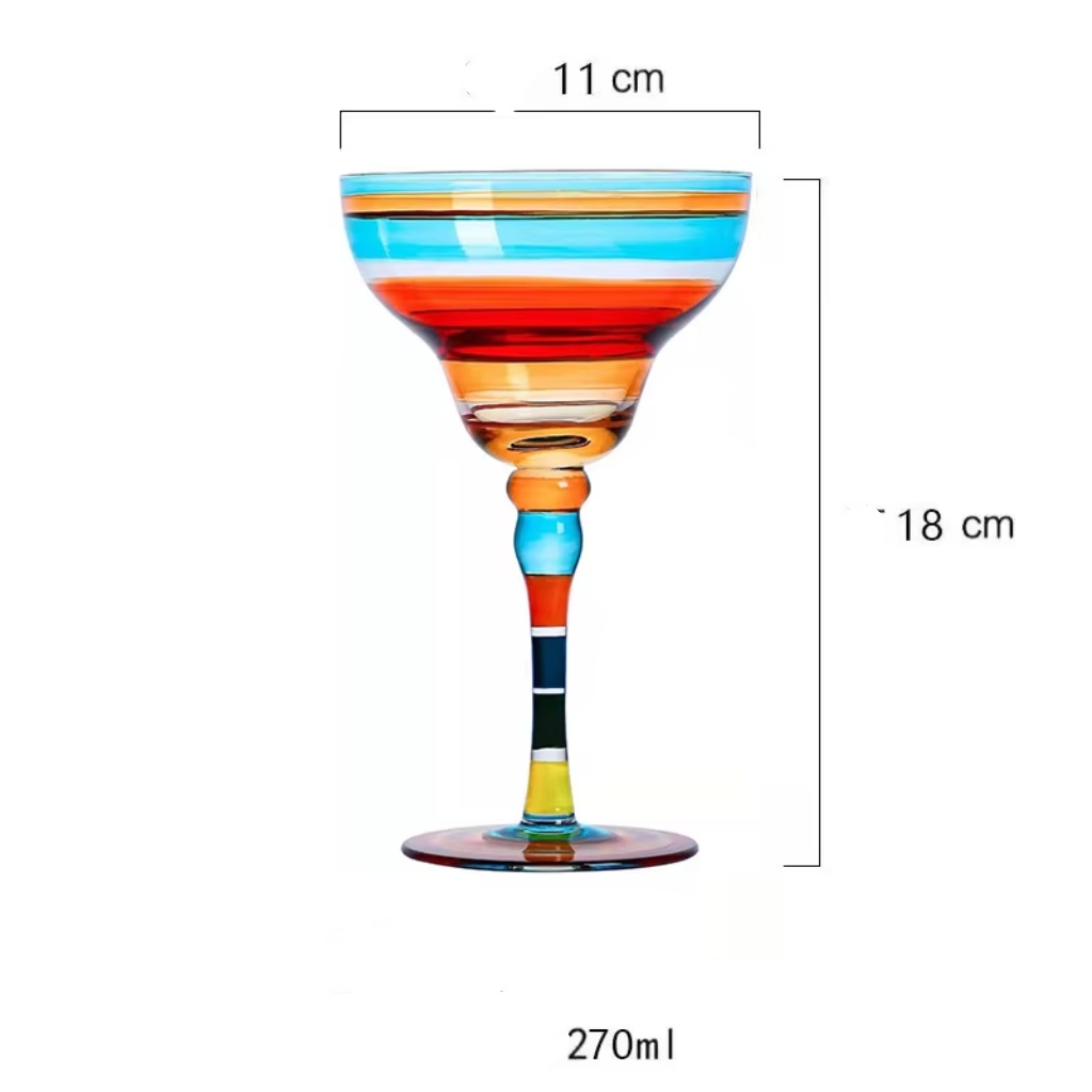 margarita a strisce blu