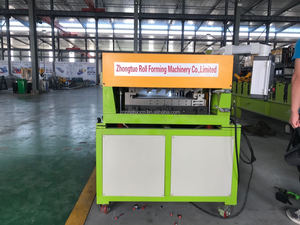 Automatische Flexibele Gekleurde Stalen Tegel Maken Draagbare Staande Naad Metalen Dakmachine Motor Motor Tandwiel Plc Controle Hydraulische - Product Image 2