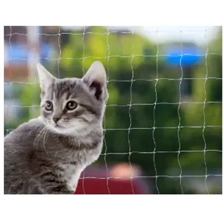 Rete di sicurezza per gatti da balcone in Nylon trasparente rete di sicurezza per la protezione anticaduta della finestra per gatti
