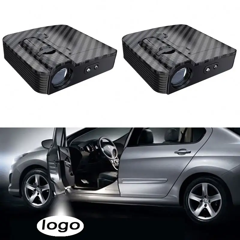 Proyector láser inalámbrico para coche, proyector de logotipo de puerta, sombra de fantasma, luz de bienvenida personalizable, para Ford, Nissan, Toyota