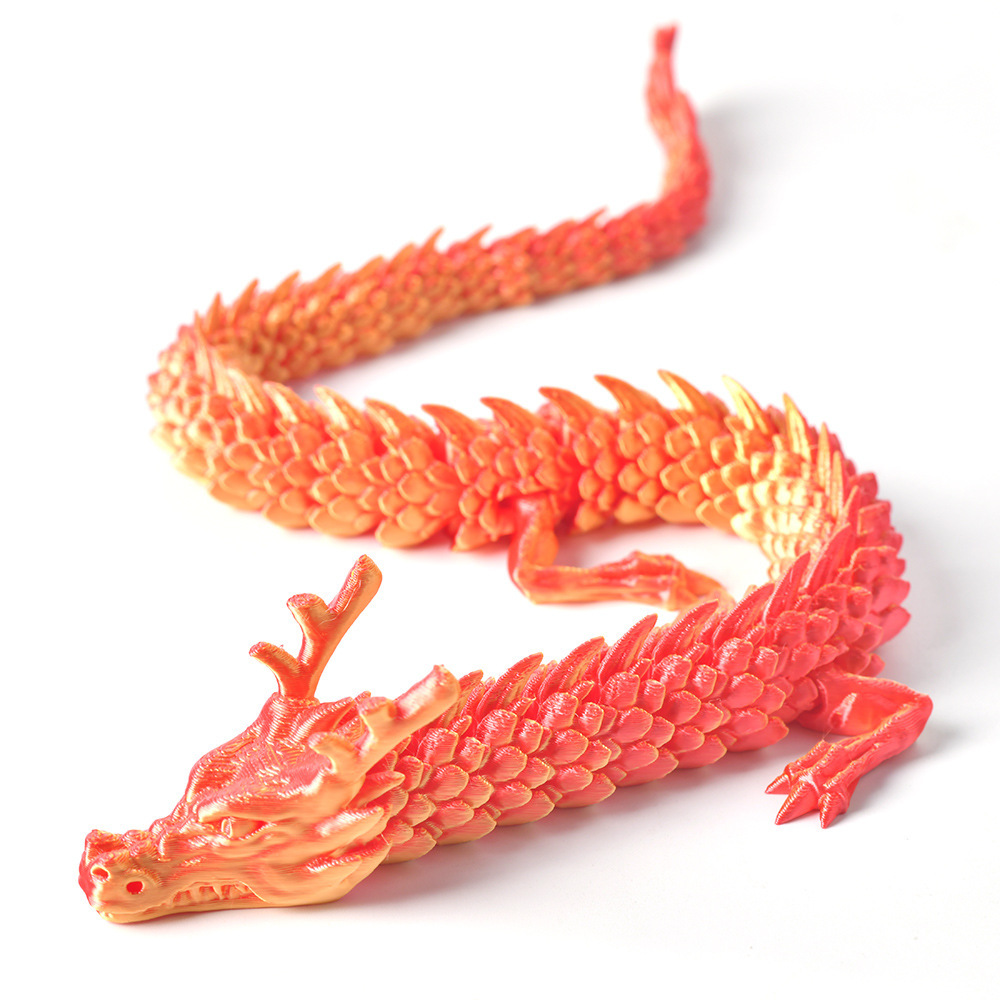 Chinese dragon - laser red Gold