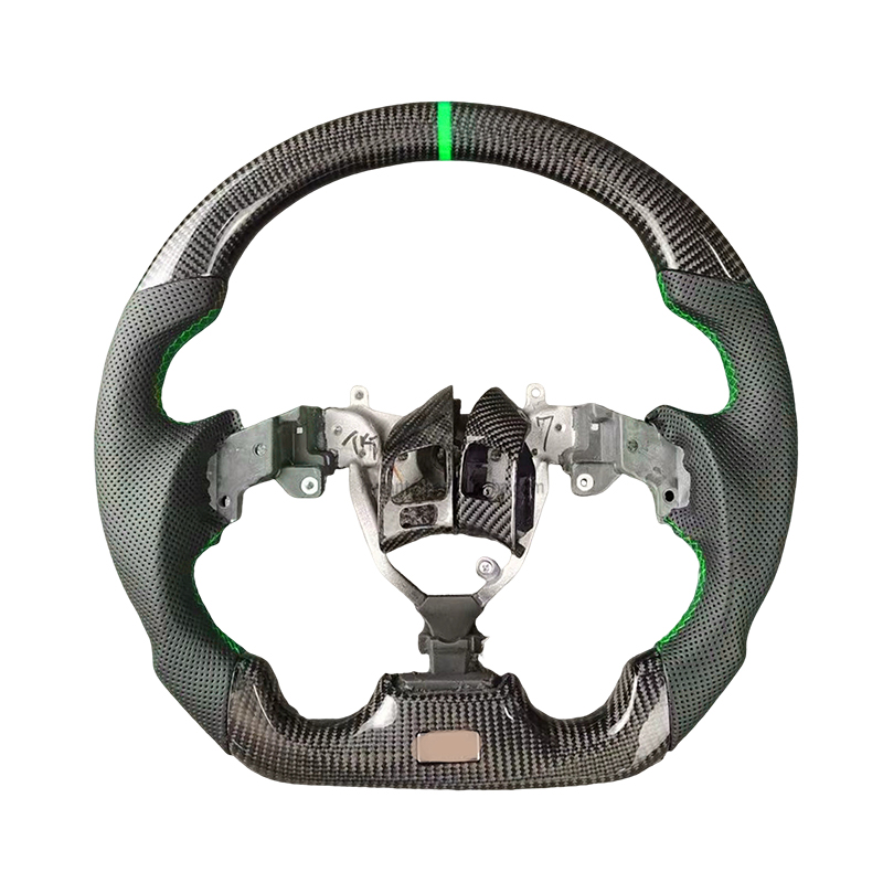 Green alignment mark+carbon fiber+perforated leath