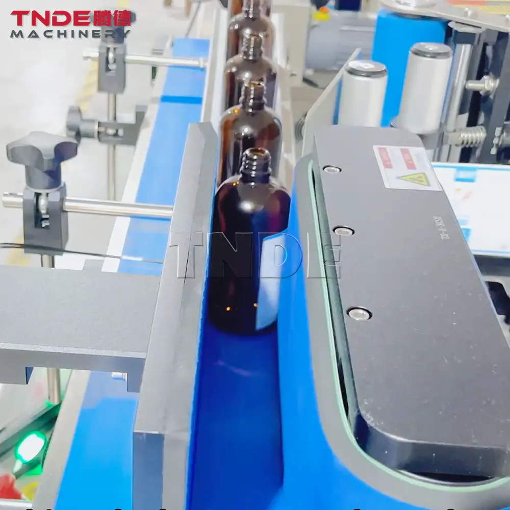 TNDE Botella redonda Etiqueta adhesiva Aplicador Máquina etiquetadora Equipo automático de fábrica Pequeña empresa