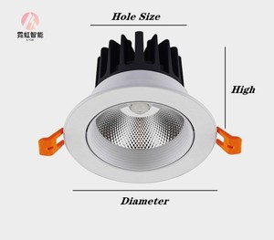 ไฟดาวน์ไลท์ LED อลูมิเนียมหล่อนีออนหรี่แสงได้10 W 12 W ไฟดาวน์ไลท์ติดเพดาน - Product Image 6