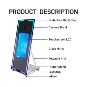 32-Inch Integrated <strong>LCD</strong> <strong>Display</strong> Screen Camera Booth with Touch <strong>Functions</strong> for Photo Taking &amp; Printing - Product Image 5