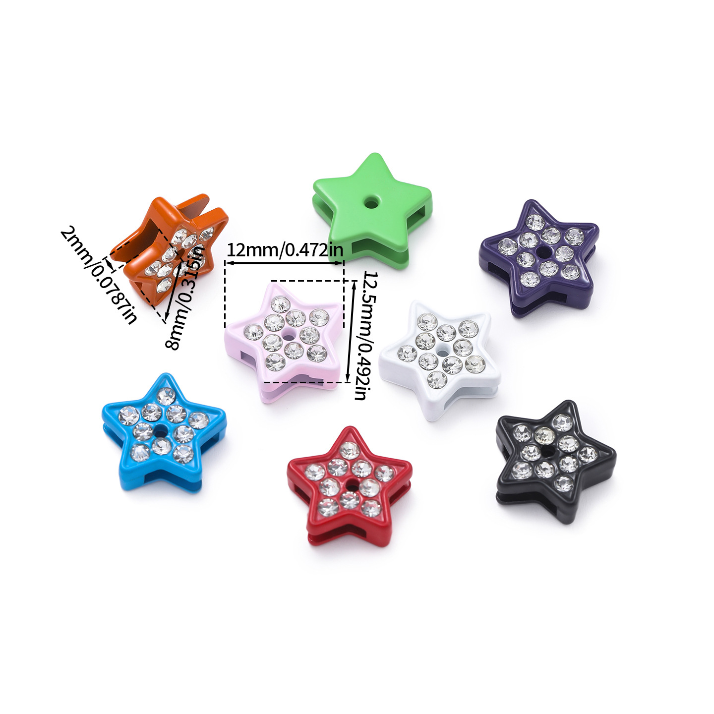 Spray paint with random diamond star colors