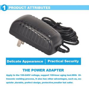 Adaptador de fuente de alimentación conmutada Ac Dc para ordenador, ventilador de carcasa, 2 pines, 1A, Us, 100-240V, entrada 50/60Hz, 12V, 1Amp de salida - Product Image 4