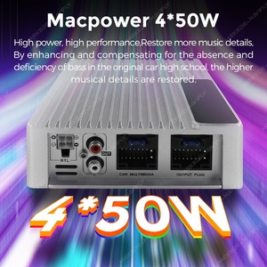 Navifly AP4450เพาเวอร์แอมป์ DSP แบบปลั๊กแอนด์เพลย์4*50วัตต์รองรับ USB RCA AUX เพลง BT ไร้สายสำหรับรถยนต์12V - Product Image 3