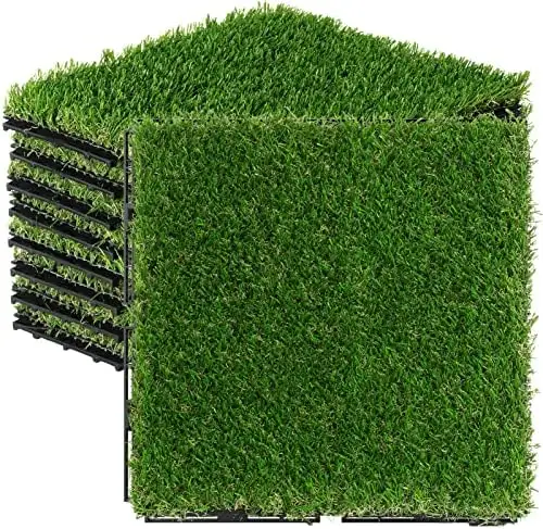 In una perdita ad incastro puzzle mattonelle di erba sintetica calcio all'interno di 40mm premium erba artificiale