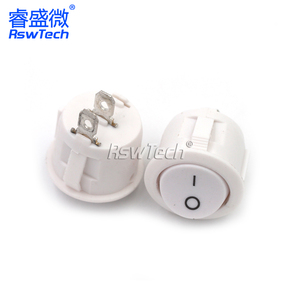 <strong>6A</strong> 2 Pin Arcolectric Rocker <strong>Switch</strong> 3 Gang Waterproof White Rocker <strong>Switch</strong> with Led Round on 12v Rocker <strong>Switch</strong> with Gold Plat - Product Image 5