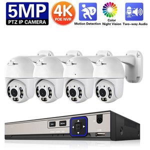 4MP 8MP 2K 4K HD Wireless PTZ WIFI <strong>IP</strong> <strong>Security</strong> POE Camera <strong>System</strong> 4CH 8CH POE NVR Two Way Audio Video CCTV Surveillance Kit