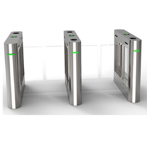 Zento High Quality 304 Stainless Steel Fully Automatic RFID Card QR Code <strong>Access</strong> <strong>Control</strong> System Swing Turnstile for Airport&amp;Park - Product Image 2