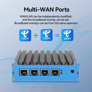 Quad Core Celeron J4125 N5105 Intel I225V 4 NIC 2,5G Gigabit Ethernet pfSense OPNsense Firewall Gateway Mini-Software-Router - Product Image 5