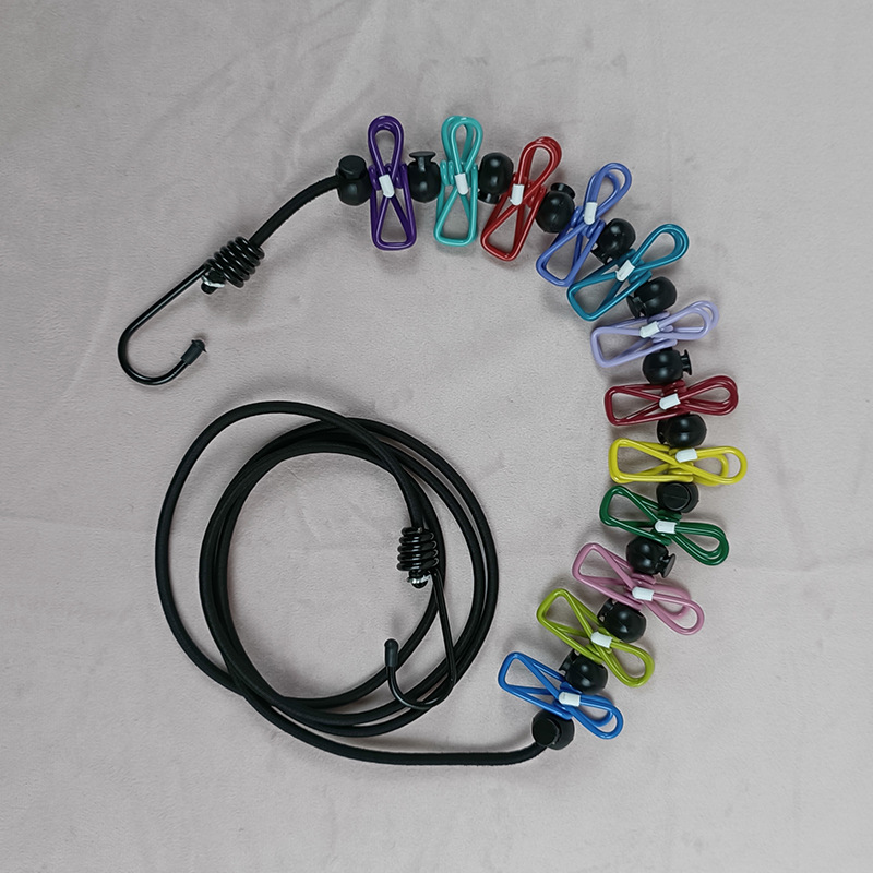 Clip de corde de 18 m avec capuchon - couleur vive - corde noire