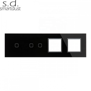 Smartdust-Interruptor táctil de pared para el Hogar Inteligente, enchufe con función DIY de 2 entradas, 1 entrada, cristal, No Neutral, Tuya, Control remoto - Product Image 6