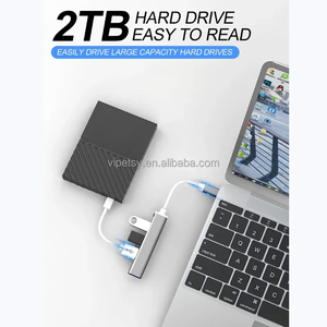 4 1高速USB3.0 OTG集线器4端口USB C多分离器适配器，适用于笔记本电脑全新状态OTP电脑配件 - Product Image 4