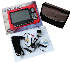 Dijital bulucu metre Combo Satlink WS-6980 DVB S2 DVB T2 DVB C 7 inç LCD Sn spektrum analizörü MEPG4 H.265 Satfinder - Product Image 3