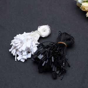 衣服タグ用のホットセール環境にやさしいプラスチック封筒シールストリングロープGRS認定弾性ハングタグストリング - Product Image 2