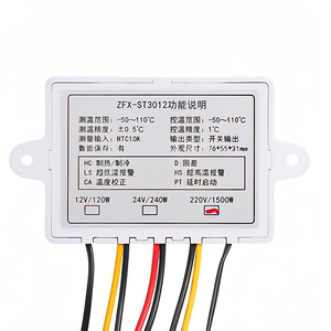 ZFX-ST3012 Dual Temperature <strong>Controller</strong> Digital Thermostat Incubator Control Microcomputer Dual Probe <strong>DC</strong> 12V 24V/AC 110-220V - Product Image 3