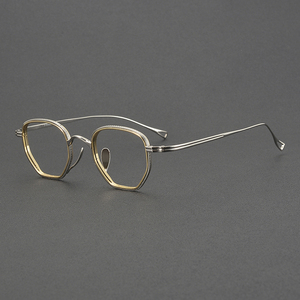 Kmn1235 Cao End Tinh Khiết Titan Khung Quang Học Cổ Phiếu Sẵn Sàng Cho Nam Giới Và Phụ Nữ Titan Khung Kính Một Mảnh Mũi Pad - Product Image 4