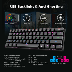 防水clavier mecanie低调键帽rgb开关热插拔无线rgb发光二极管背光蓝牙键盘