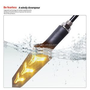 Sao Cánh Không Thấm Nước 12-<span class=keywords><strong>LED</strong></span> Hình Chữ U Xương Cá Xe Máy Lần Lượt Tín Hiệu Đèn Tuần Tự Lần Lượt Tín Hiệu Cho Xe Máy Mods - Product Image 5