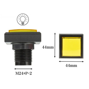 45 мм 60 мм Светодиодная квадратная кнопка кнопочный переключатель - Product Image 4