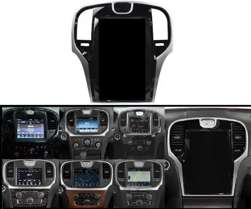 UPSZTEC Android 9.0 4 + 64GB Mobil DVD Player dengan Carplay Nirkabel untuk Chrysler 300C 13-19 Auto Radio GPS Navigasi Head Unit DSP