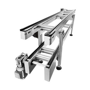 Sistema de transferencia de paletas Cadena automática de doble velocidad Transportador de cadena de rodillos de flujo libre de aluminio para sistema de manipulación de paletas - Product Image 3