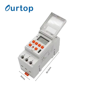Nhà máy bán trực tiếp ourtop Din-Rail gắn hẹn giờ kỹ thuật số 7 ngày 24 giờ lập trình thời gian chuyển đổi - Product Image 5