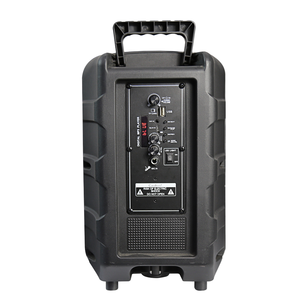 Mini carrito portátil CQA BT, altavoz recargable, carga USB, potencia de salida de 50W, Control remoto de madera HiFi, Control de voz para exteriores - Product Image 5