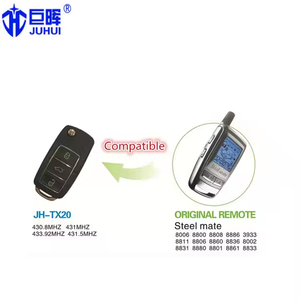 El sistema de alarma de coche con control remoto automático Steel Mate 8881 cuenta con opción de código rodante o fijo hecho de plástico - Product Image 3
