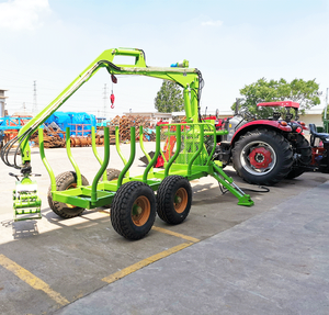 ATV Logs Trailer with Crane Transporting Logs <strong>and</strong> <strong>Timber</strong> - Product Image 6