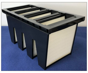 F7 F8 F9 Plastic Frame HVAC V Bank Air <strong>Filter</strong> Air Purifier <strong>Filter</strong> for Hvac System