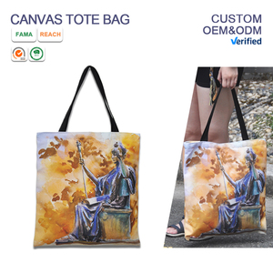 Borsa Tote in Tela con Logo Personalizzato, Borsa per la Spesa di Lusso Ecologica, Riciclabile e Riutilizzabile in Cotone Organico - Product Image 2