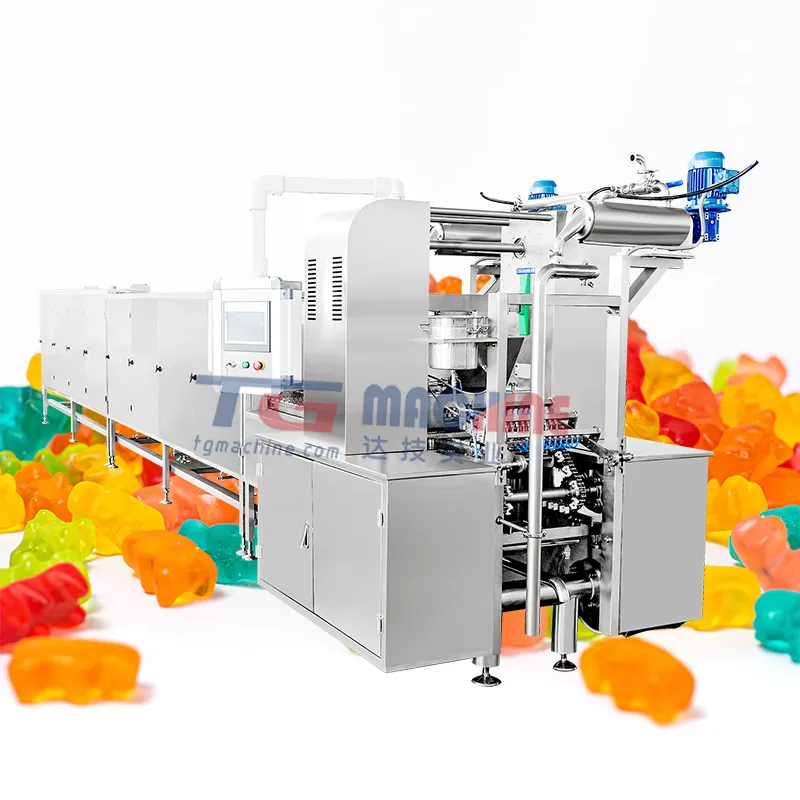 TG construction tightly multivitamins gummy candy depositor making machine gelatin gummy bear jelly soft candy filling machine
