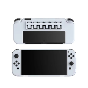Nintendo SwitchOLEDコンソール用NSOLED保護カバーケース用TNS-1141クリスタル統合カードスロット保護シェル - Product Image 4