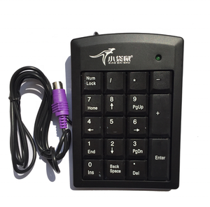100% New PS/2 19 Keys Keypad <strong>Numeric</strong> <strong>Keyboard</strong> Multifunction Wired Number Calculator for Laptop Easy to Use Win7 Ps2 Numpad - Product Image 2