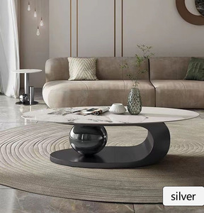 Nomodern Modern paslanmaz çelik sehpa kayrak ile en yeni tasarım merkezi masa oturma odası kullanımı için ev veya otel için - Product Image 2