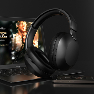 Oem יצרן מותאם אישית לוגו סטריאו על אוזן אוזניות אלחוטי Bluetooth Audifonos אוזניות עם מיקרופון - Product Image 5