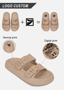 Mềm không trượt mùa đông mở ngón chân nhà mùa hè <span class=keywords><strong>EVA</strong></span> Slide unisex dép cho nam giới phụ nữ thoải mái Thiết kế biểu tượng tùy chỉnh - Product Image 4