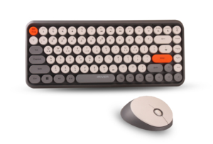 Juego combinado de ratón y teclado inalámbrico de 2,4G y teclado de un bloque de tamaño delgado con diseño de tecla redonda con ratón de mano izquierda/derecha - Product Image 2