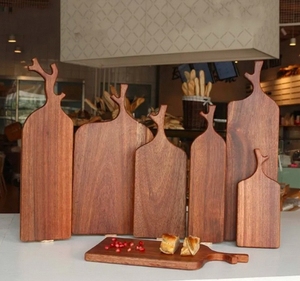 Hình chữ nhật lớn thớt gỗ bền vững cắt khối với xử lý cho pho mát trái cây - Product Image 4