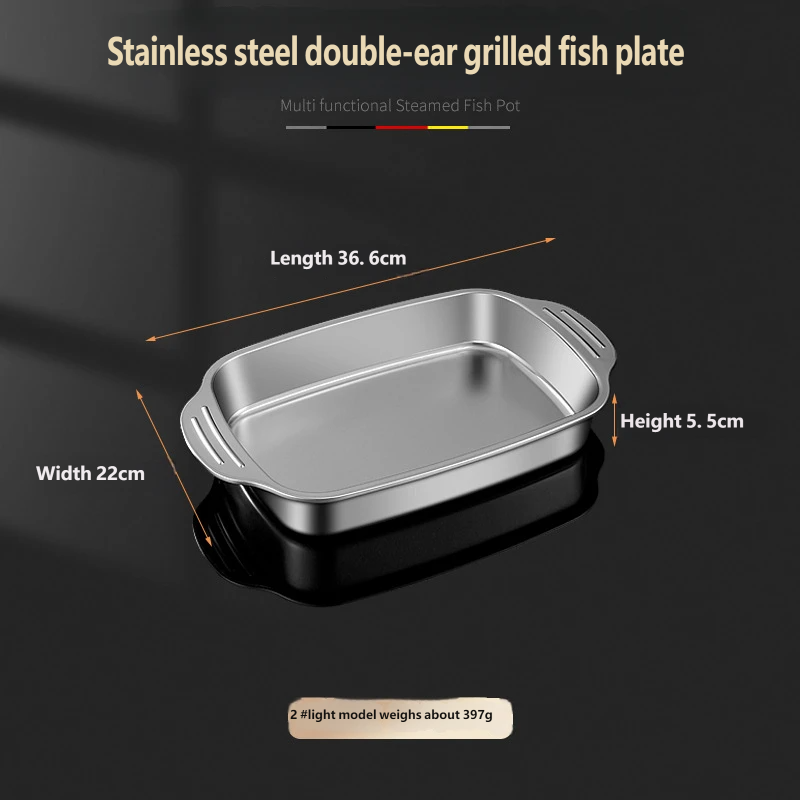 Plateau à poisson pour grill - Style léger - Moyen : 37 cm