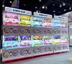 Gacha, игрушечный торговый автомат, производитель, WANGERBAO, двухпалубный газапон, 1,05 м, 4 шкафа с монетоприемником/купюрой - Product Image 5