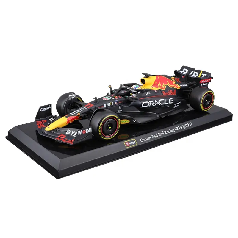 Bburago 1:24 F1 2022 Champion Verstappen Red Bull Racing RB18 Perez Alliage Voiture Moulé Sous Pression Véhicule Modèle Jouets Collection Formule 1