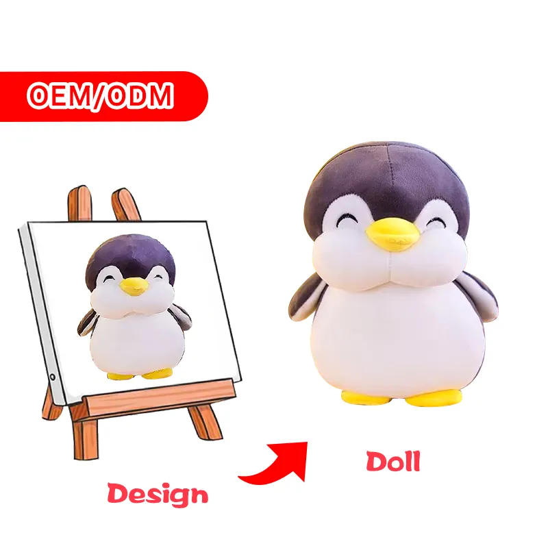 Prezzo personalizzato Mini simpatico pinguino grasso peluche peluche animale giocattolo per bambini